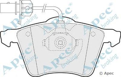 APEC BRAKING pad1323 -  Комплект тормозных колодок, дисковый тормоз